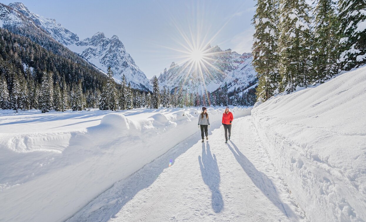 Winterwanderung: Sexten - Fischleintal - Talschlusshütte | © Harald Wisthaler, Sexten Winterwanderung: Sexten - Fischleintal - Talschlusshütte | © Harald Wisthaler, Sexten